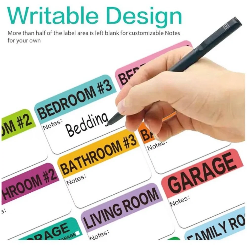 Colorful Room Label Stickers